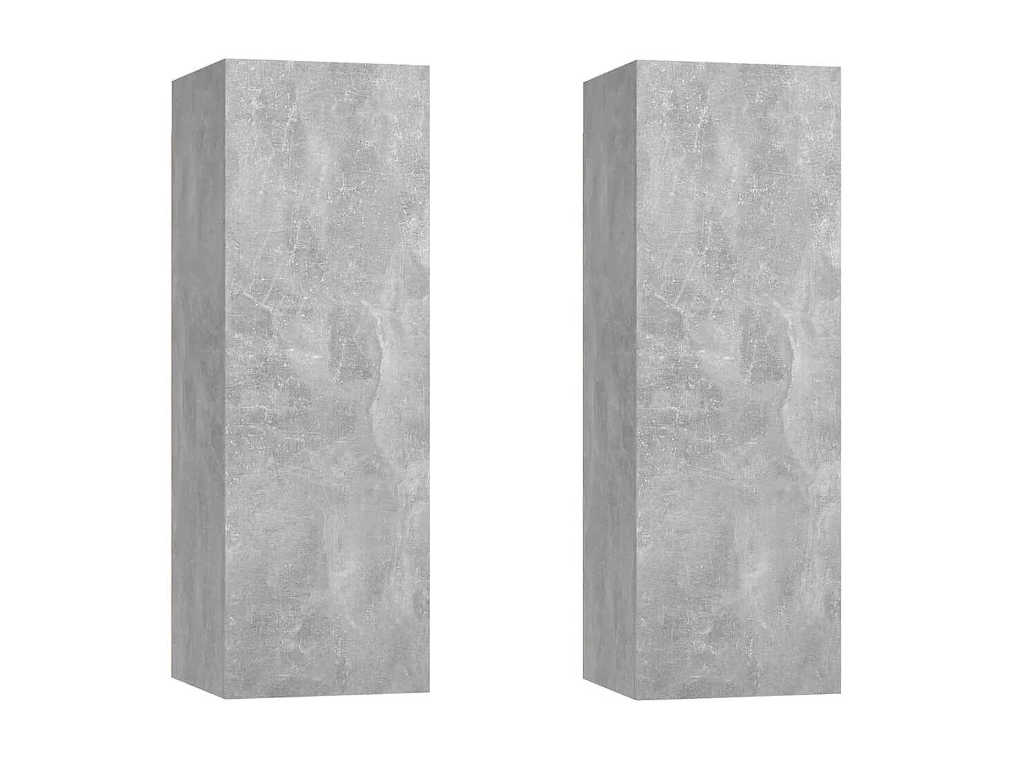 TV-Schränke 2 Stk. Betongrau 30,5x30x90 cm Holzwerkstoff