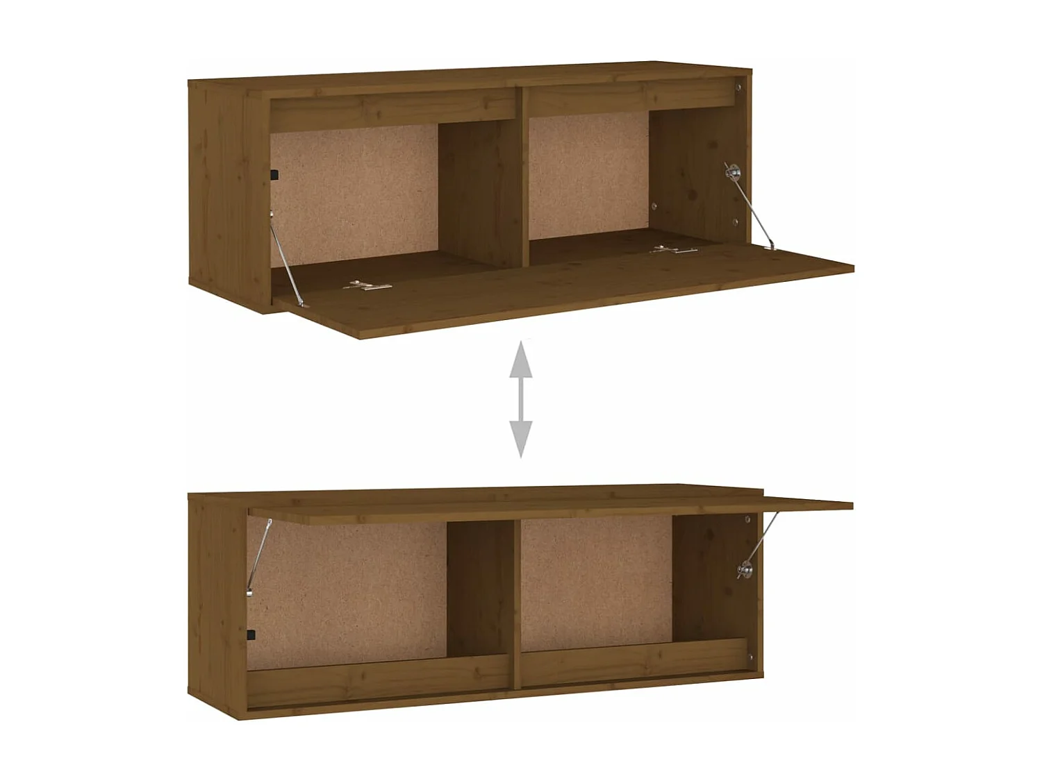 Tv-meubelen 3 st massief grenenhout honingbruin