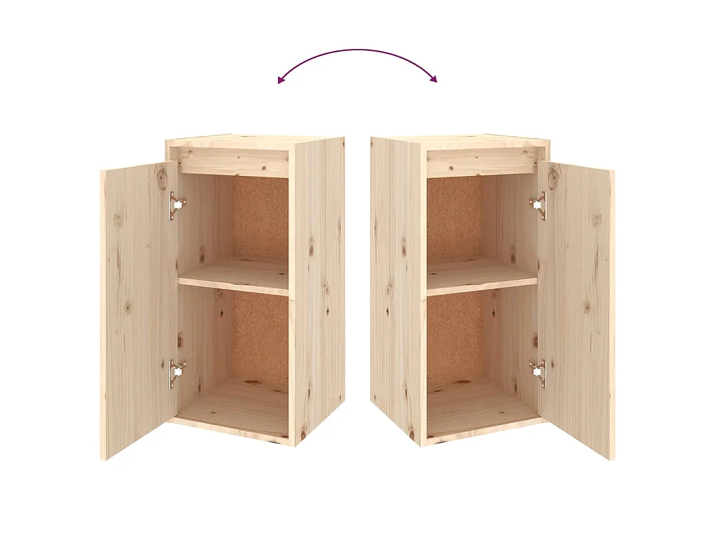 Mobili Porta TV 6 pz in Legno Massello di Pino