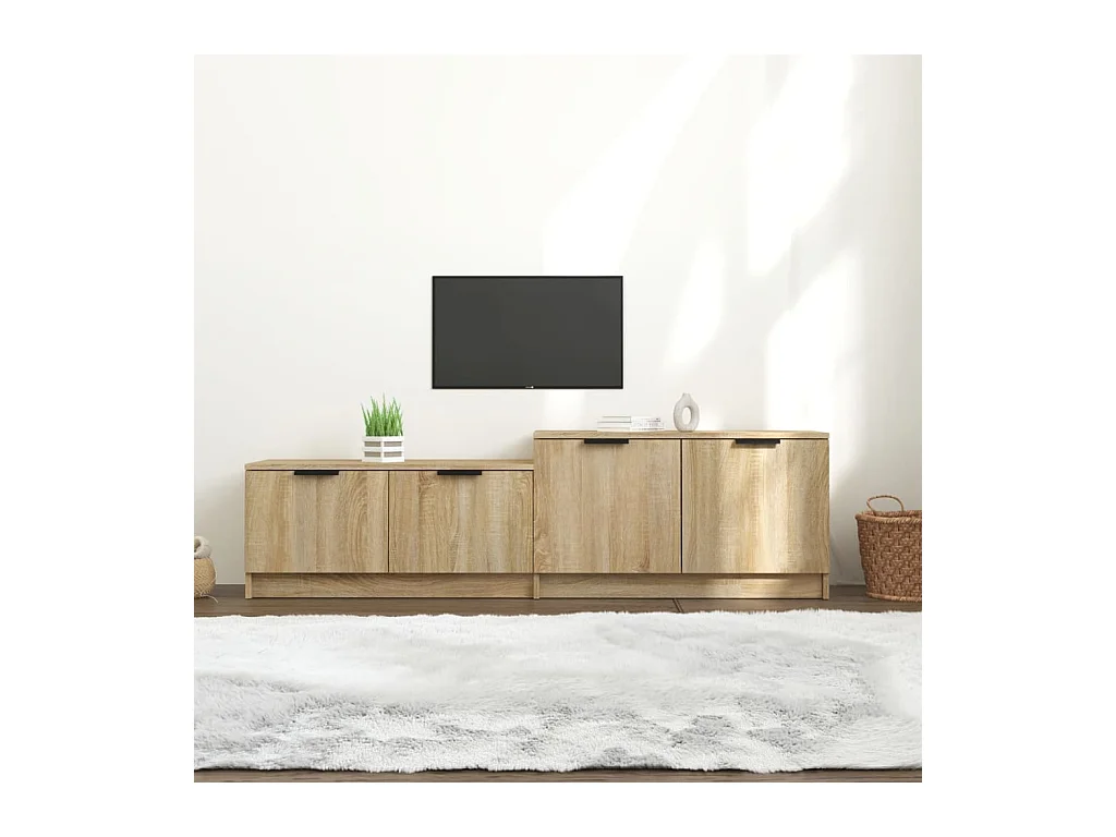 Meuble TV Chêne sonoma 158,5x36x45 cm Bois d'ingénierie