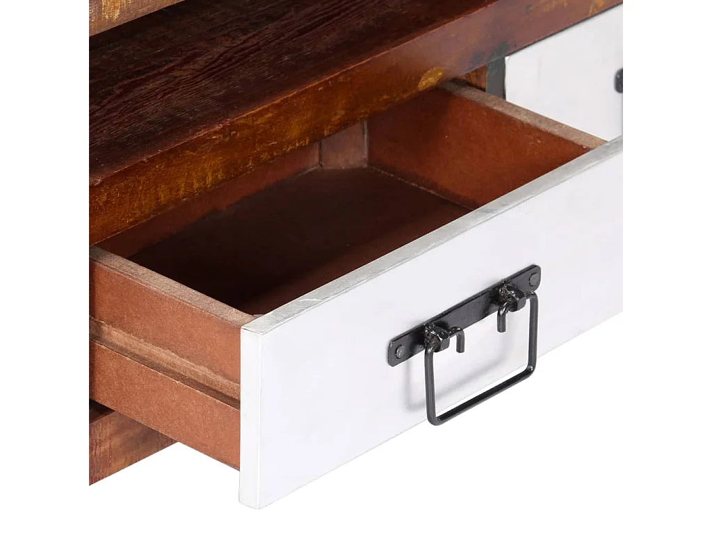 Meuble TV 90x30x40 cm Bois de récupération massif