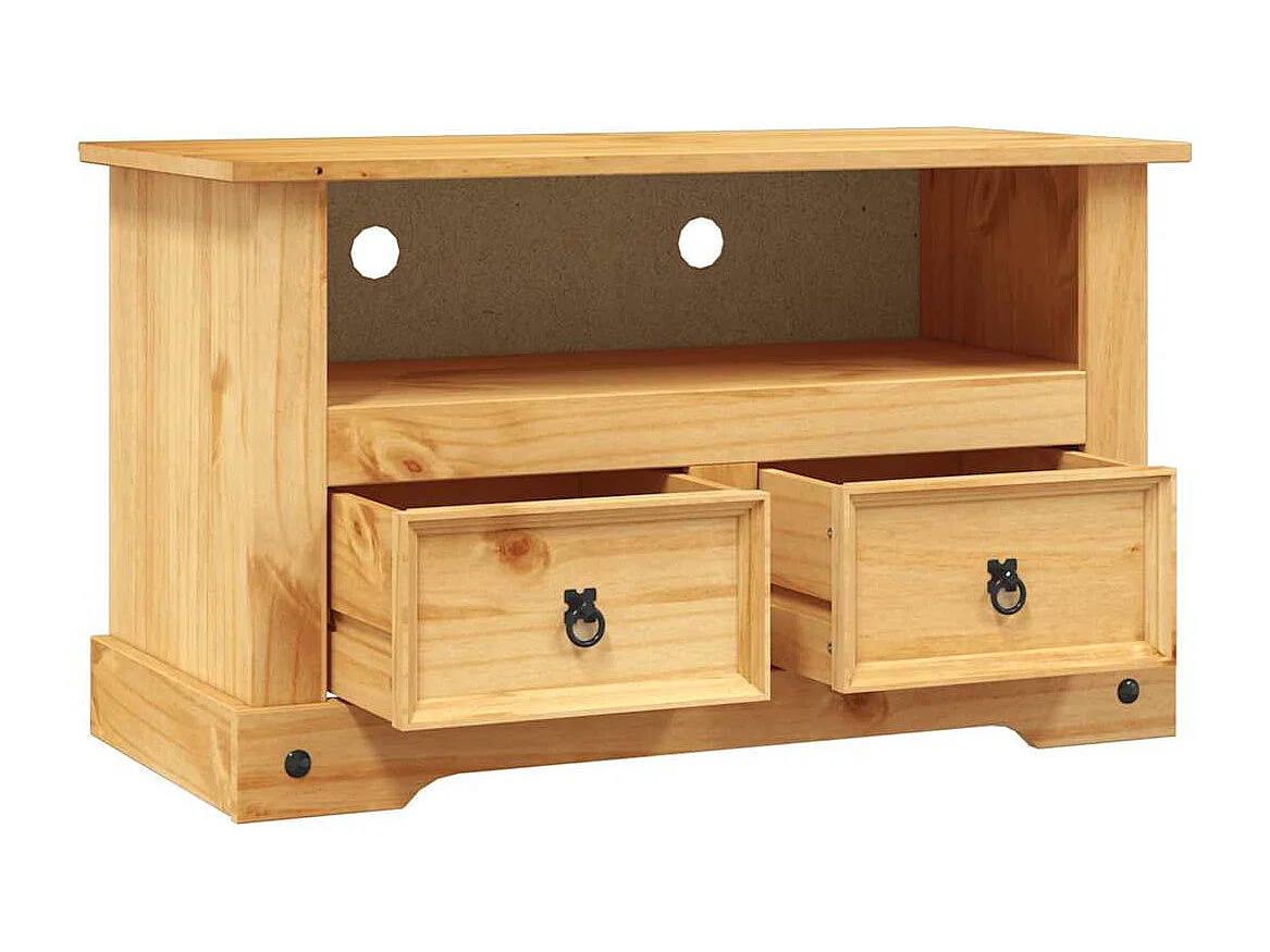 Móvel de TV Corona Range em pinho mexicano 91x43x56 cm