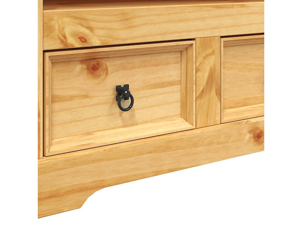 Móvel de TV Corona Range em pinho mexicano 91x43x56 cm