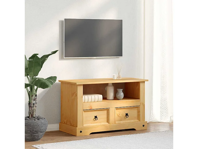 Mueble para TV Corona Range de pino mexicano 91x43x56 cm