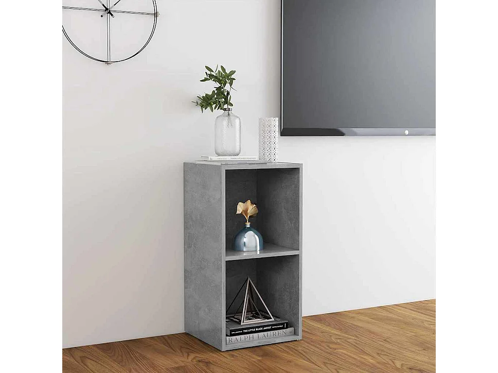 TV-Schrank Betongrau 72x35x36,5 cm Holzwerkstoff