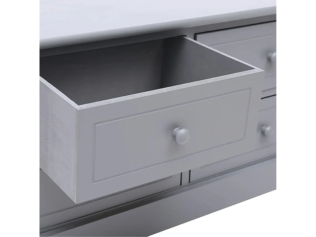 Tv-meubel 108x30x40 cm massief paulowniahout donkergrijs