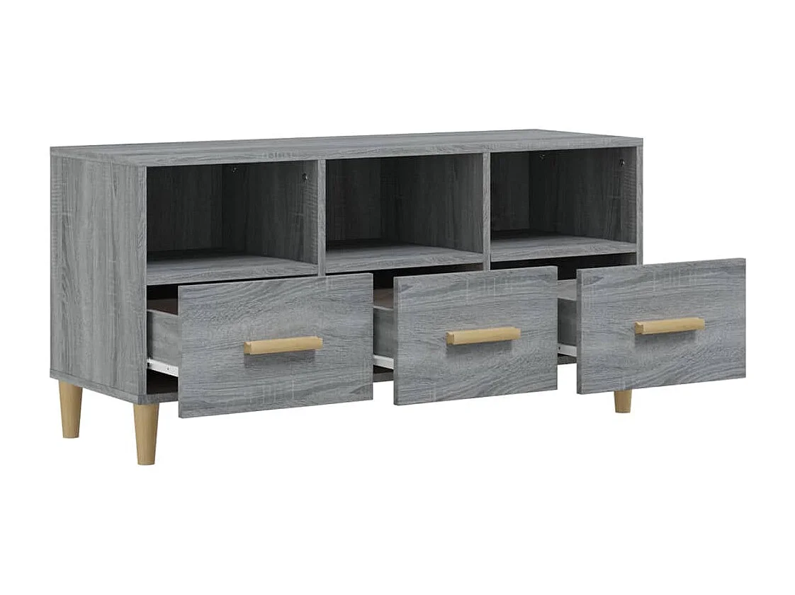 TV-Schrank Grau Sonoma 102x36x50 cm Holzwerkstoff