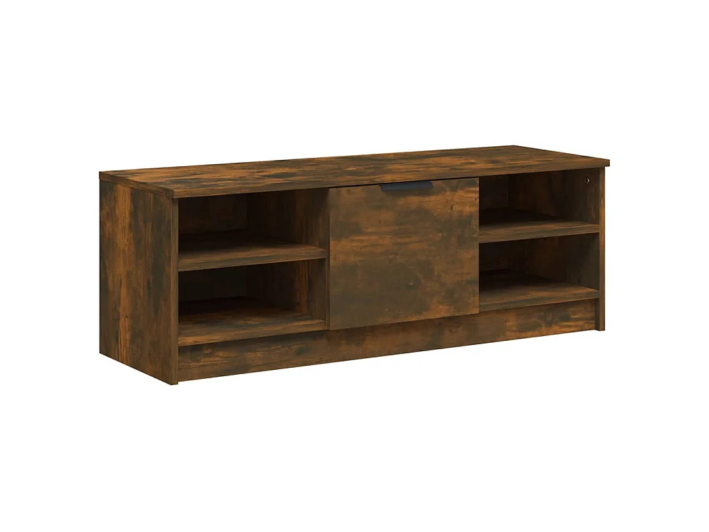 Mobile TV Rovere Fumo 102x35,5x36,5 cm in Legno Multistrato