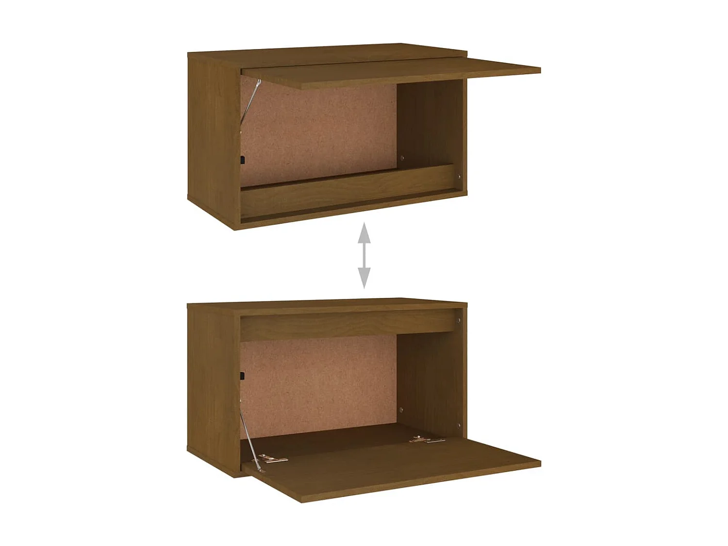 Meubles TV 3 pcs Marron miel Bois massif de pin