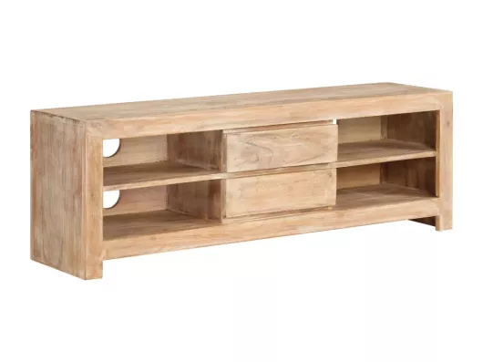 Kauf Unique TV-Schrank Akazienholz Massiv 120 x 30 x 40 cm Hellbraun