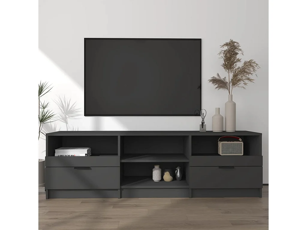 Móvel para TV 150x33,5x45 cm derivados de madeira preto