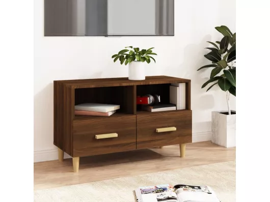 Kauf Unique TV-Schrank Braun Eichen-Optik 80x36x50 cm Holzwerkstoff