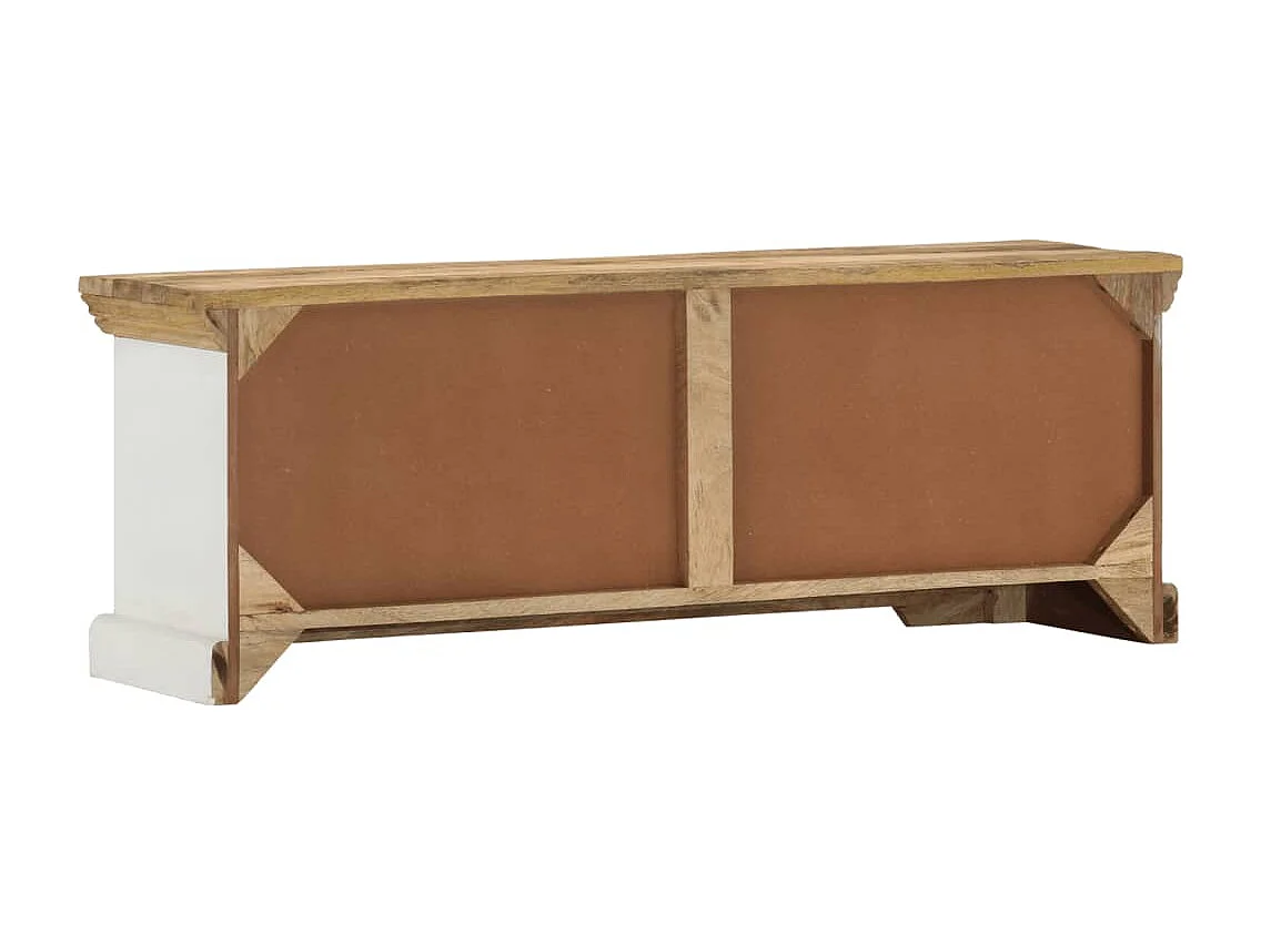 Móvel de TV 110x30x40 cm madeira de mangueira maciça