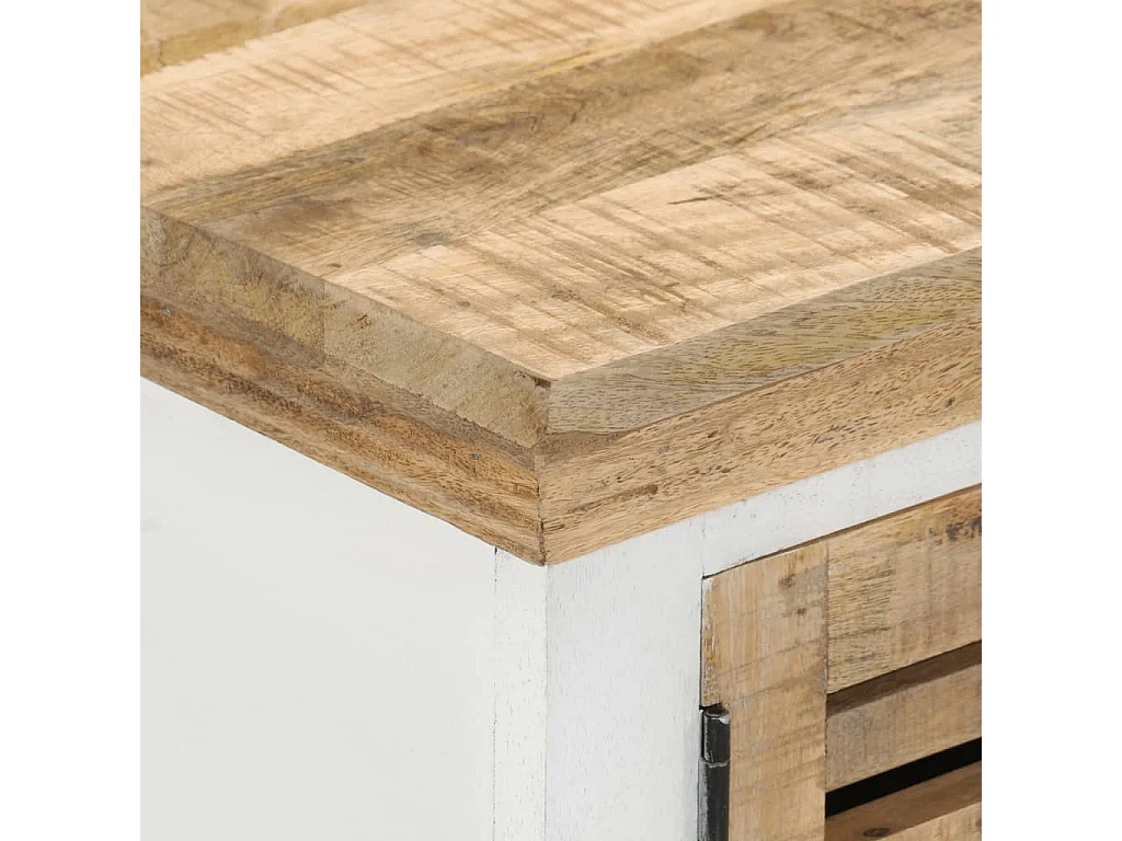 Meuble TV 110x30x40 cm Bois massif de manguier