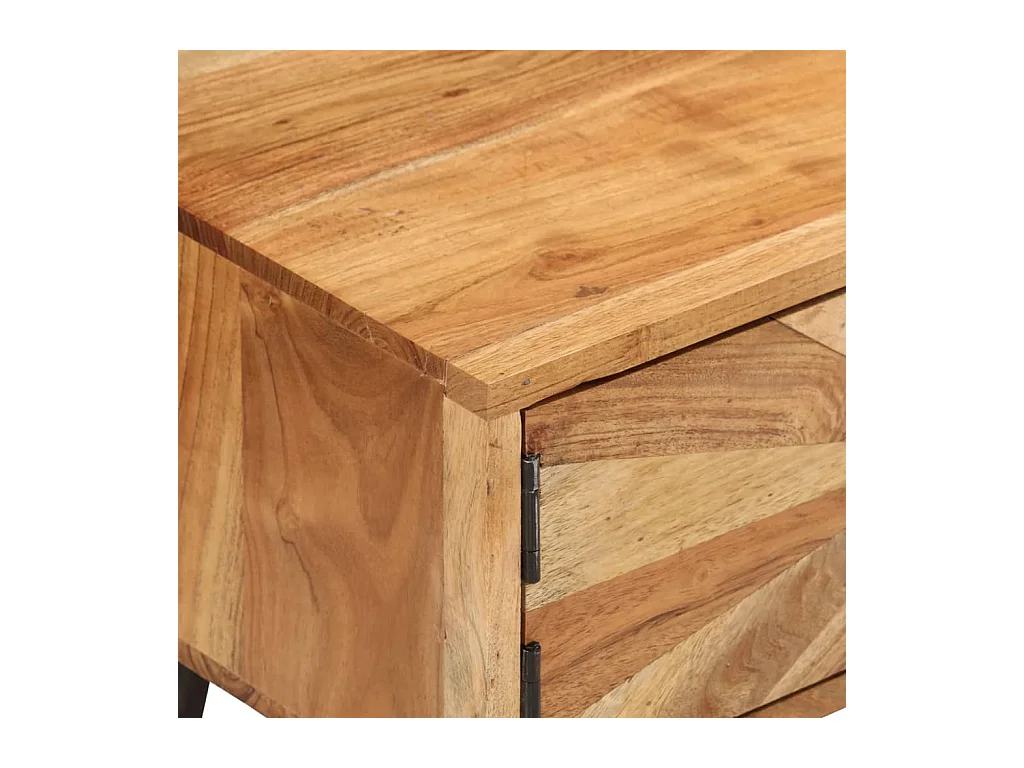 Meuble TV 145x35x35 cm Bois d'acacia massif