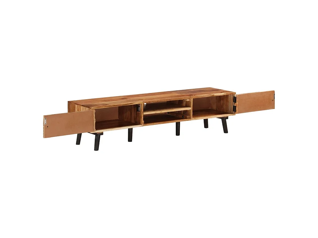 Meuble TV 145x35x35 cm Bois d'acacia massif