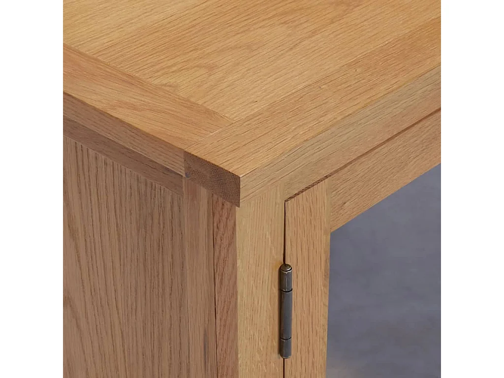 TV-Schrank 110x35x44 cm Massivholz Eiche