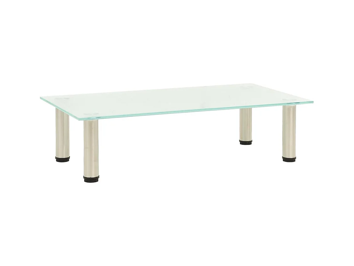 Meuble TV Givré 60x35x17 cm Verre trempé