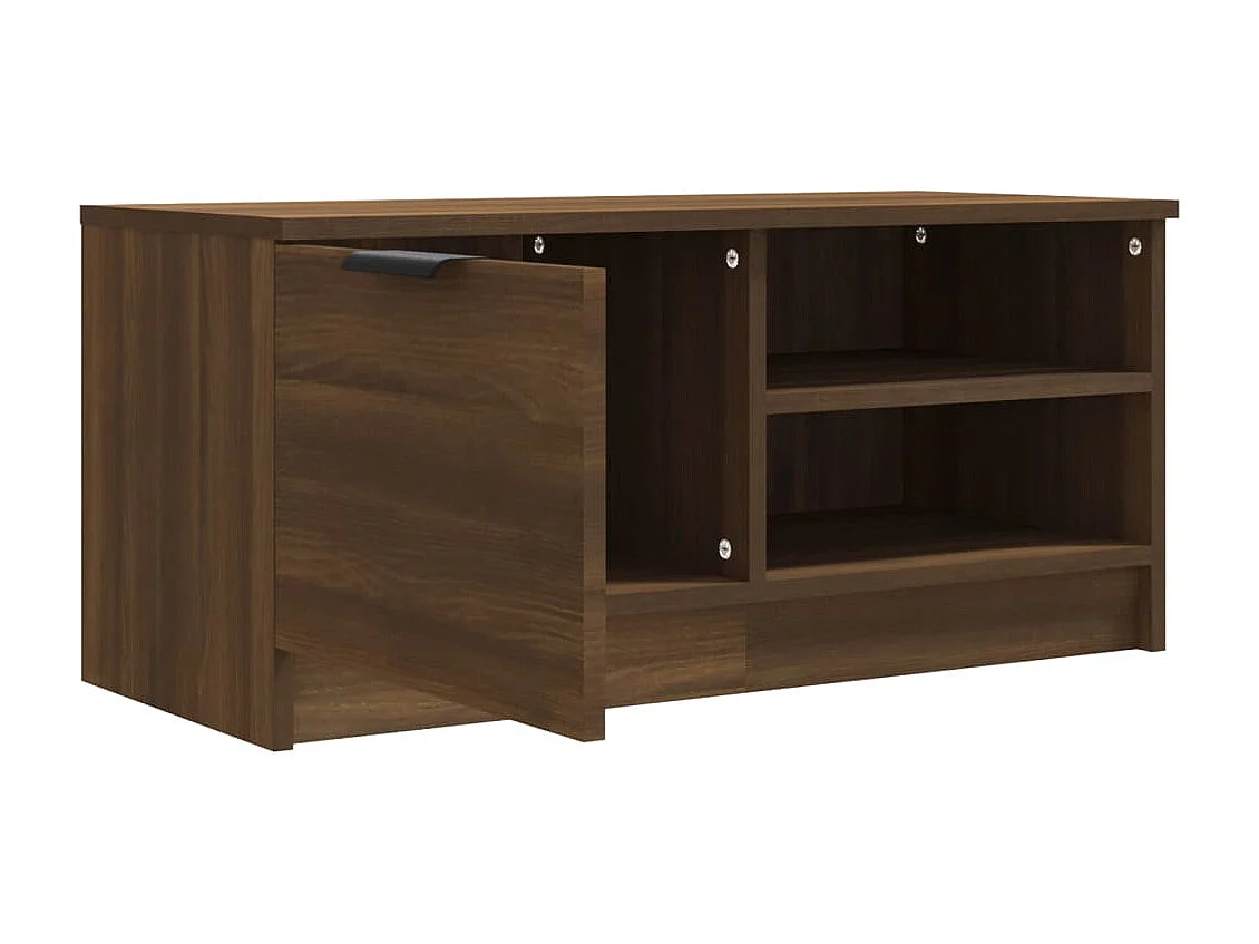 Meuble TV 2 pcs Chêne marron 80x35x36,5 cm Bois d'ingénierie