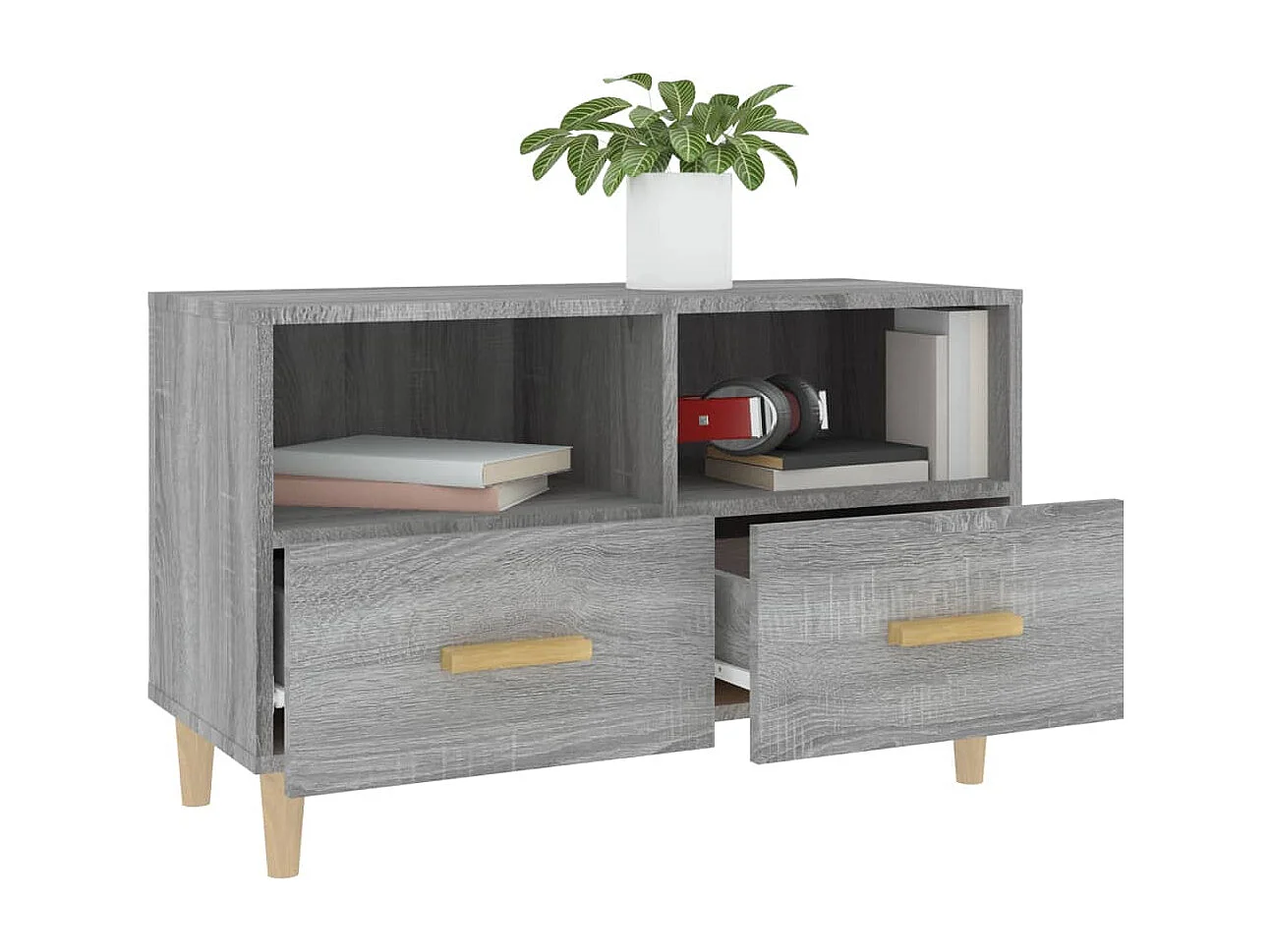 Meuble TV Sonoma gris 80x36x50 cm Bois d'ingénierie