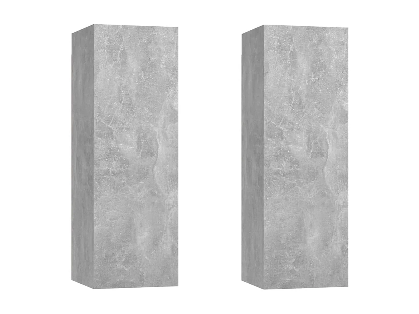 Ensemble de meubles TV 6 pcs Gris béton Bois d'ingénierie