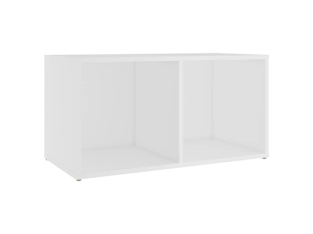 Meuble TV blanc 72x35x36,5 cm bois d’ingénierie