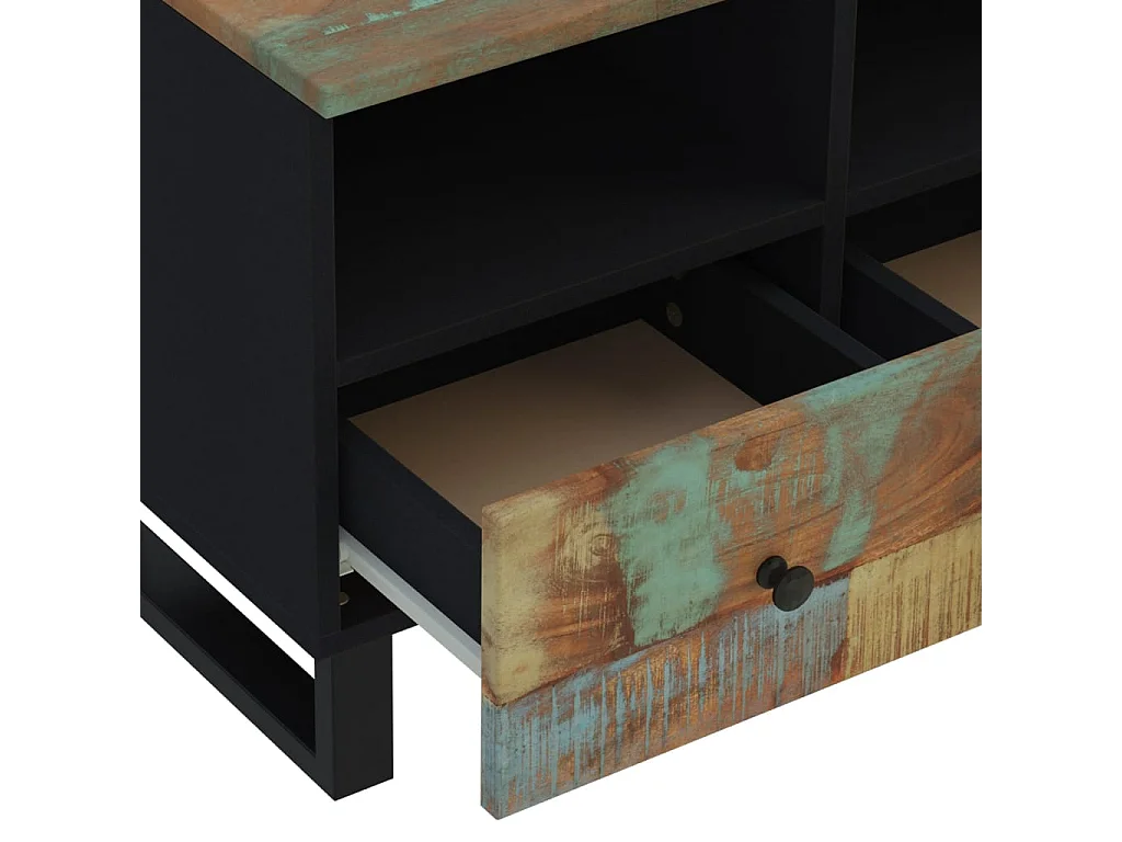 Meuble TV 70x33x46 cm Bois massif de récupération
