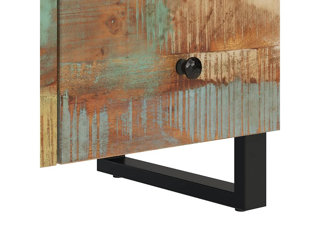 Meuble TV 70x33x46 cm Bois massif de récupération