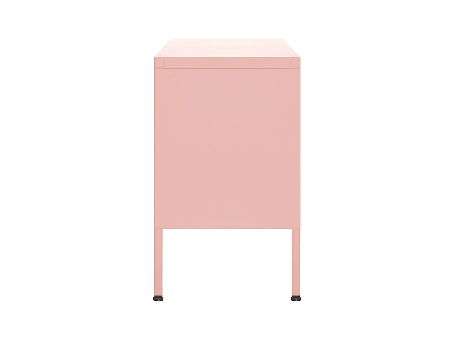 Tv-meubel 105x35x50 cm staal roze