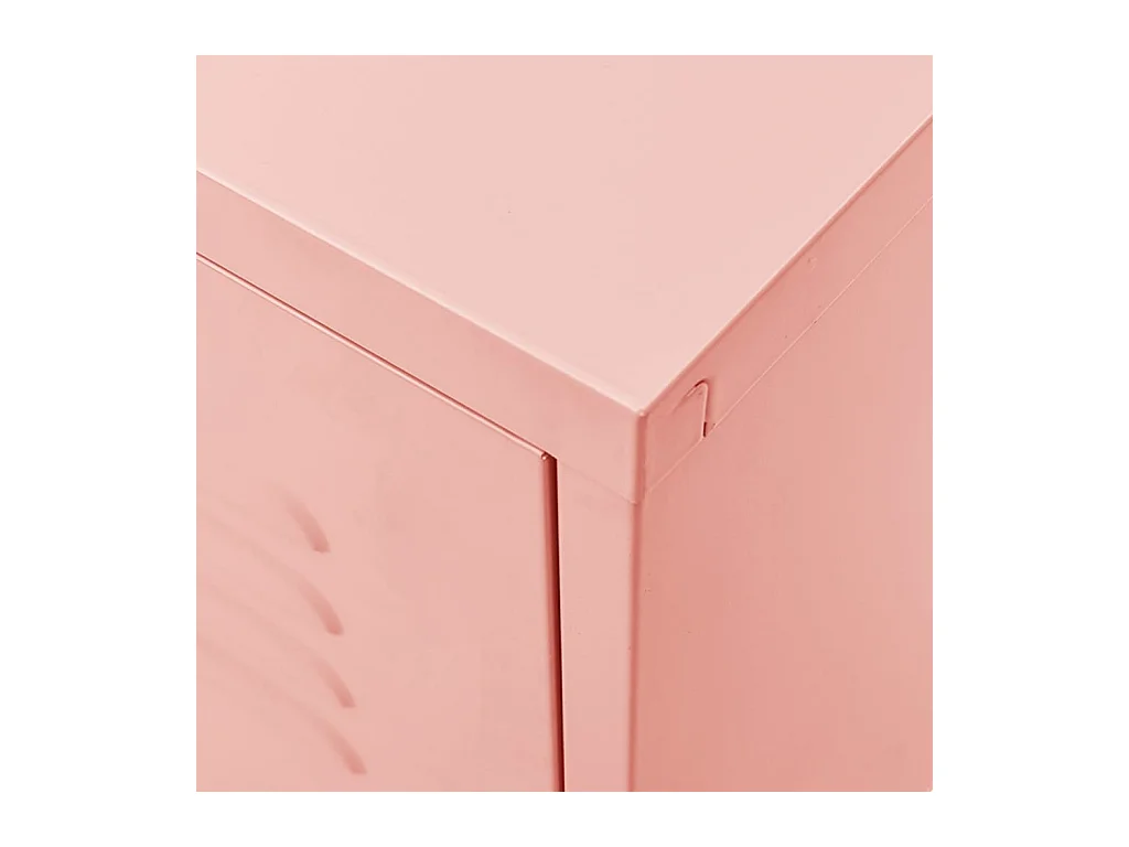 Tv-meubel 105x35x50 cm staal roze