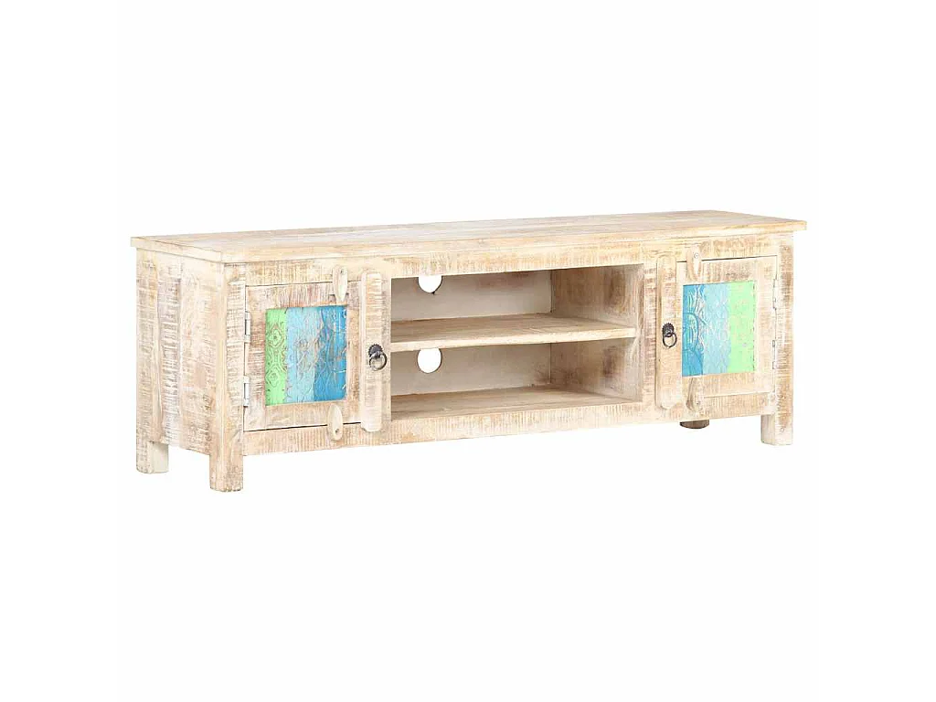 Meuble TV 120x30x40 cm Bois d'acacia brut