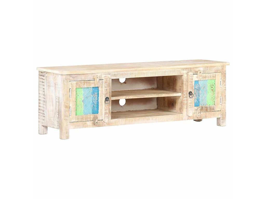 Meuble TV 120x30x40 cm Bois d'acacia brut