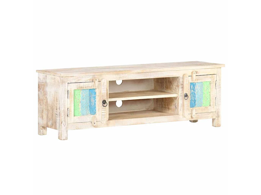 Meuble TV 120x30x40 cm Bois d'acacia brut