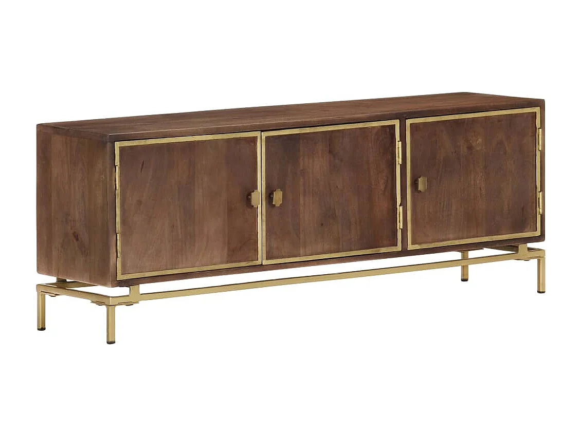 TV-Schrank 120x30x46 cm Massivholz Mango