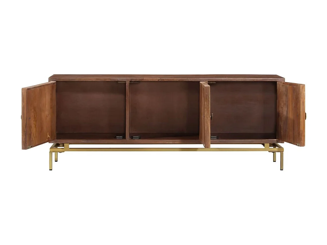 TV-Schrank 120x30x46 cm Massivholz Mango