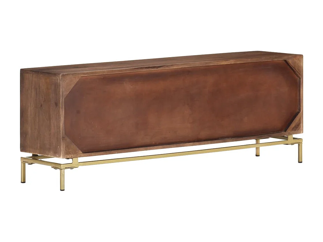 TV-Schrank 120x30x46 cm Massivholz Mango