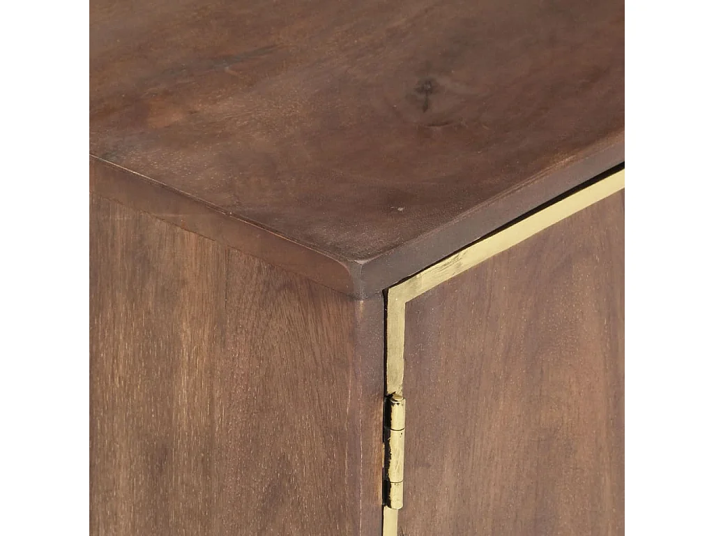 TV-Schrank 120x30x46 cm Massivholz Mango