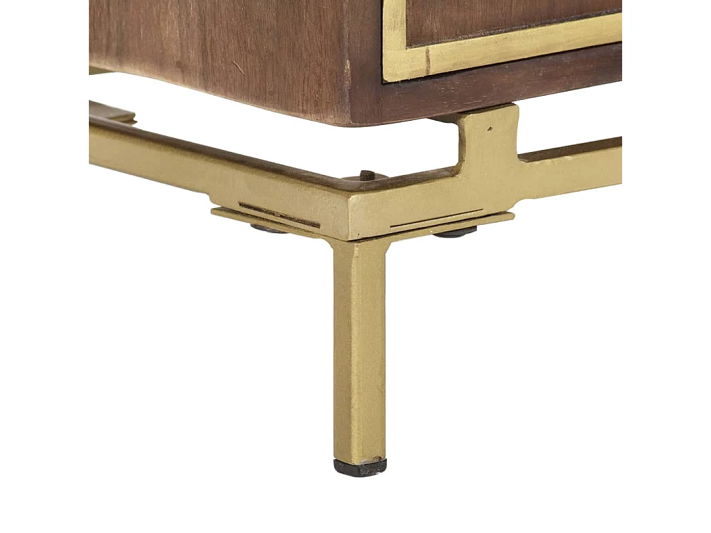 TV-Schrank 120x30x46 cm Massivholz Mango