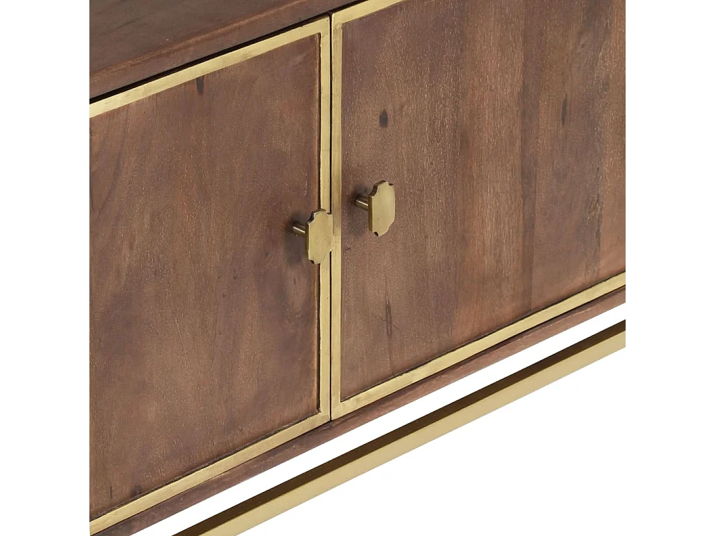 TV-Schrank 120x30x46 cm Massivholz Mango