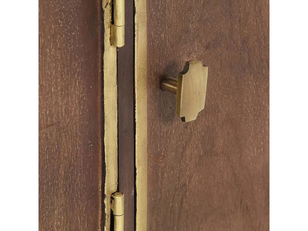 TV-Schrank 120x30x46 cm Massivholz Mango