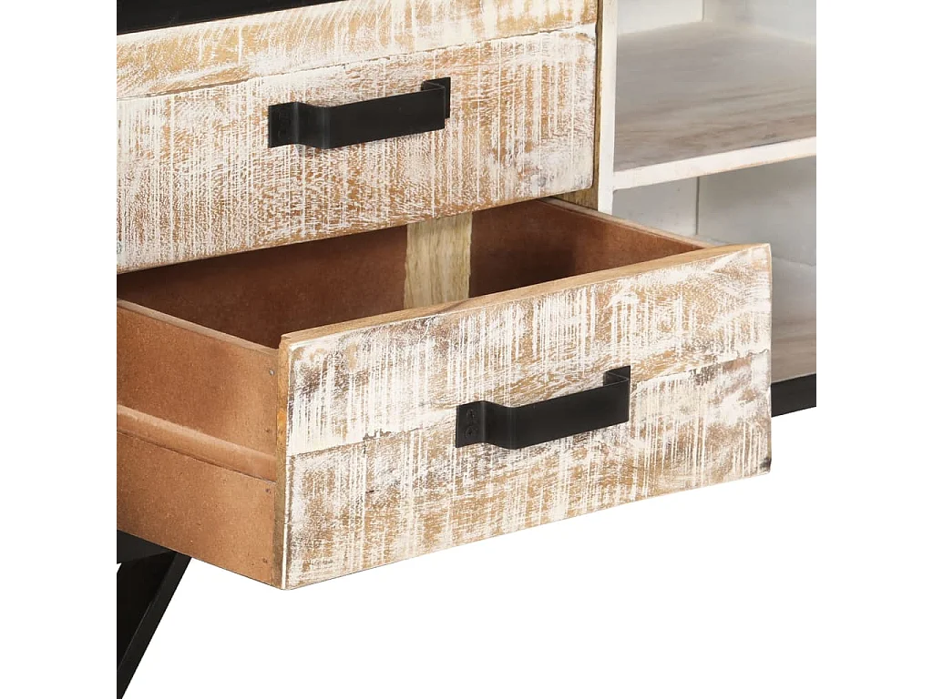 Tv-meubel 110x30x41 cm massief acaciahout