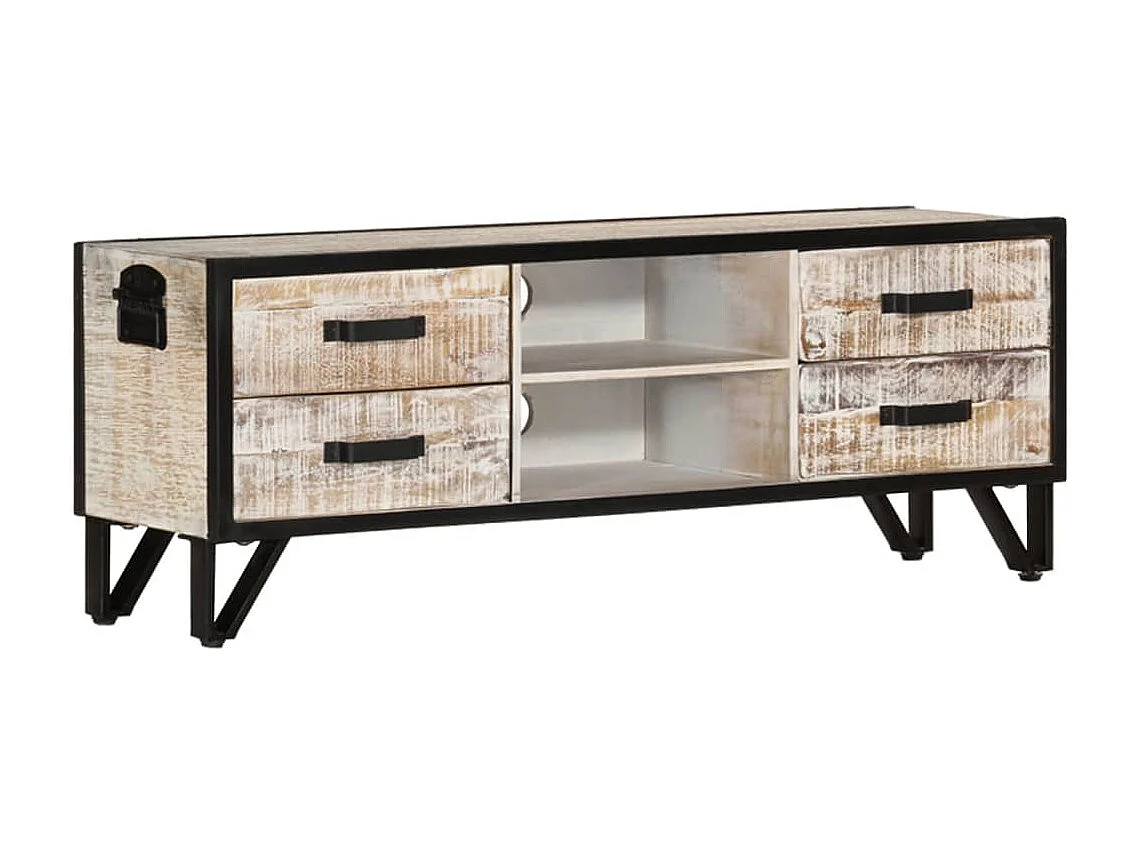 Tv-meubel 110x30x41 cm massief acaciahout