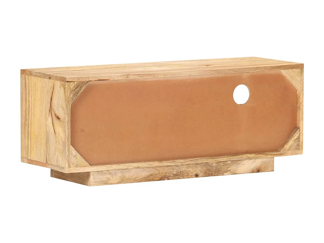 Móvel de TV 90x30x35 cm madeira de mangueira maciça