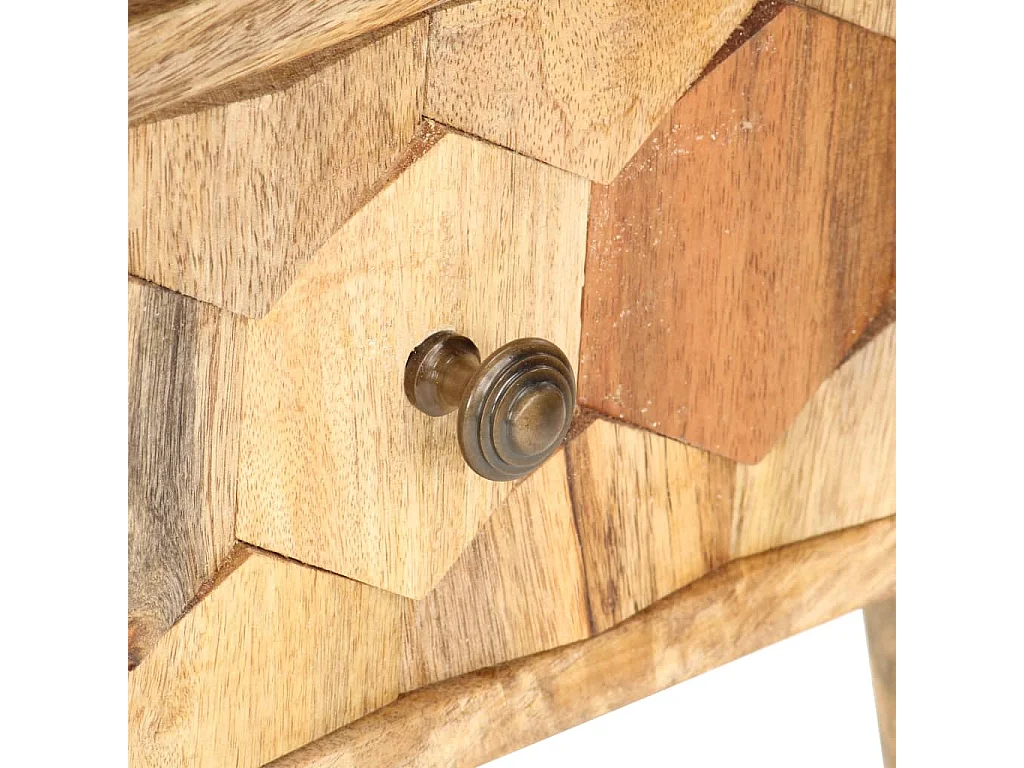 Meuble TV 90x30x50 cm Bois de manguier solide