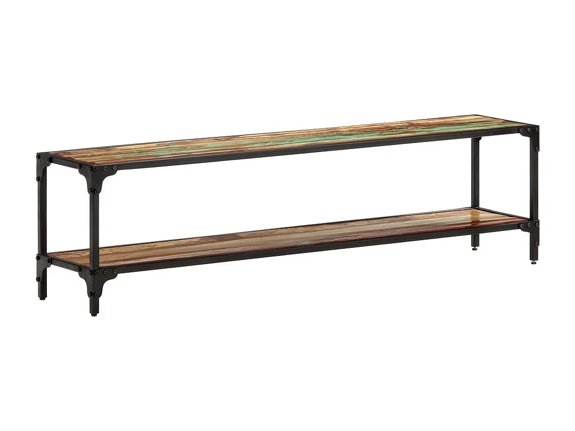 Mobile Porta TV 150x30x40 cm in Legno Massello di Recupero