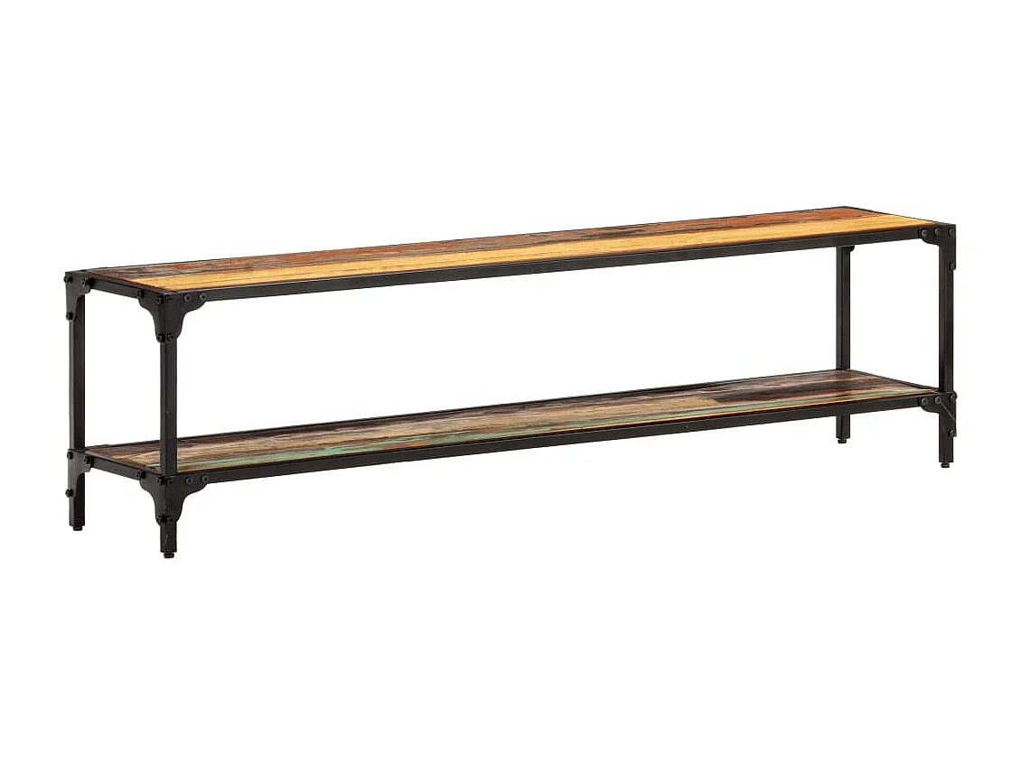 Mobile Porta TV 150x30x40 cm in Legno Massello di Recupero