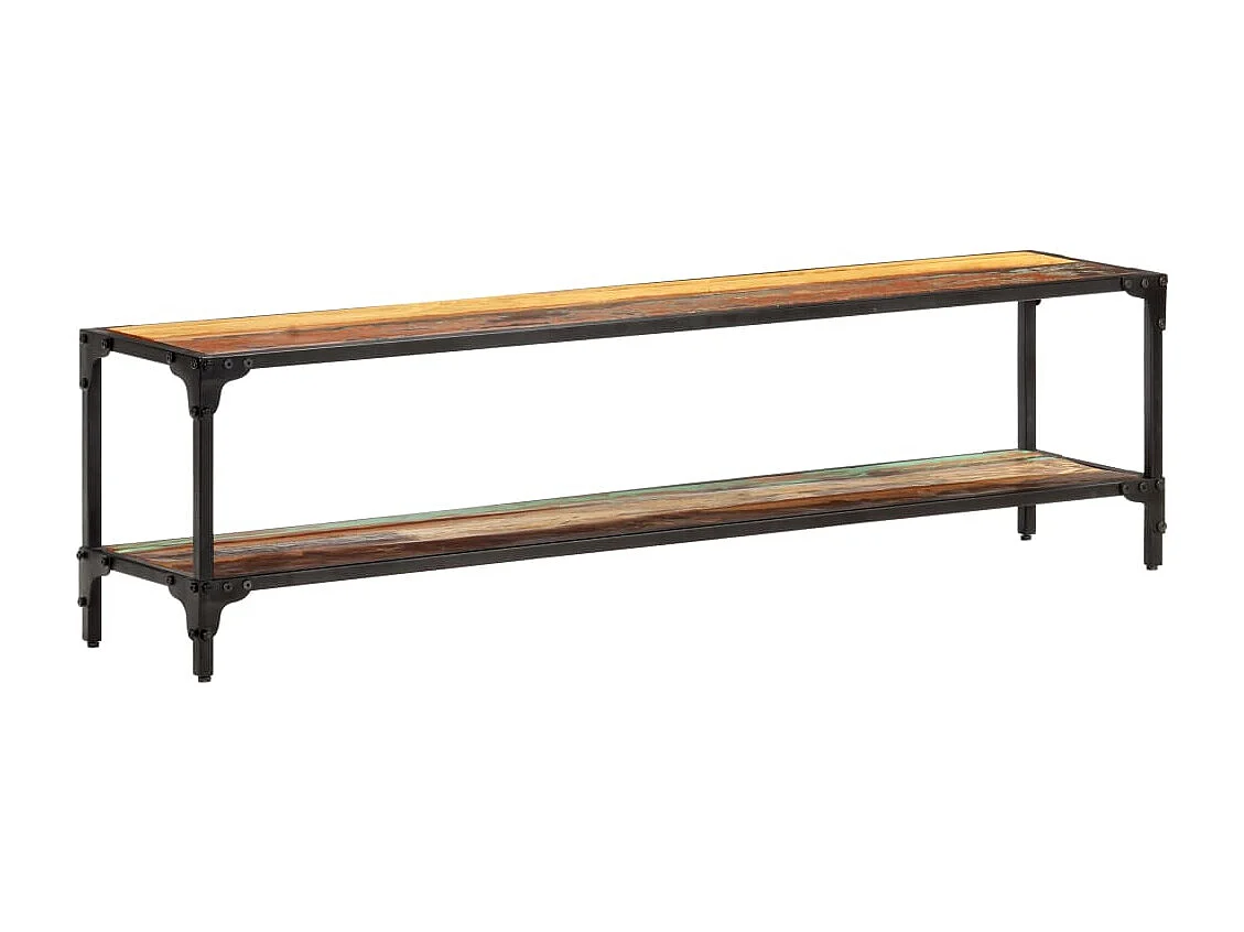 Mobile Porta TV 150x30x40 cm in Legno Massello di Recupero