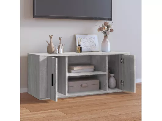 Kauf Unique TV-Schrank Grau Sonoma 100x35x40 cm Holzwerkstoff