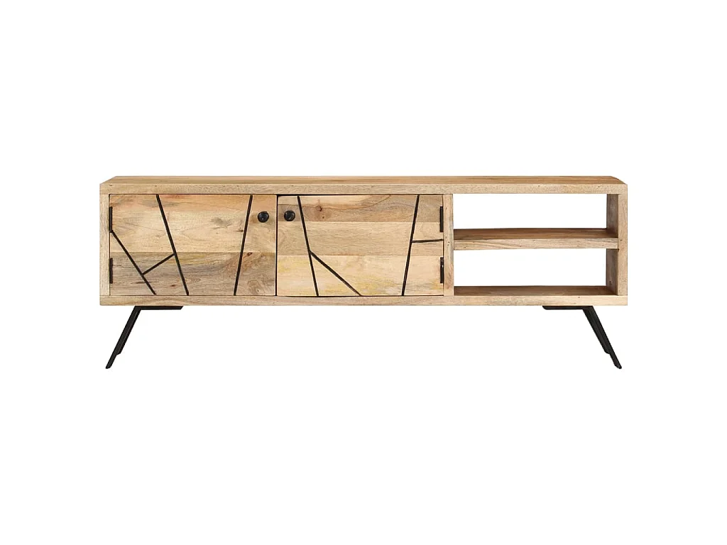 TV-Schrank 110x30x40 cm Mango Massivholz