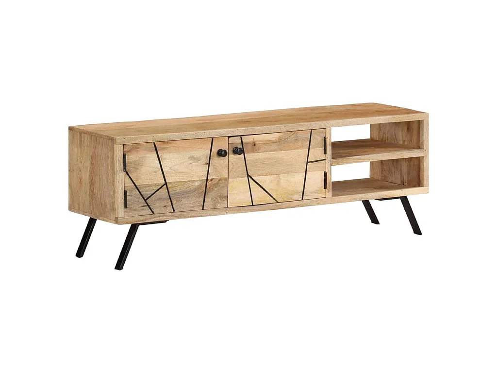 TV-Schrank 110x30x40 cm Mango Massivholz